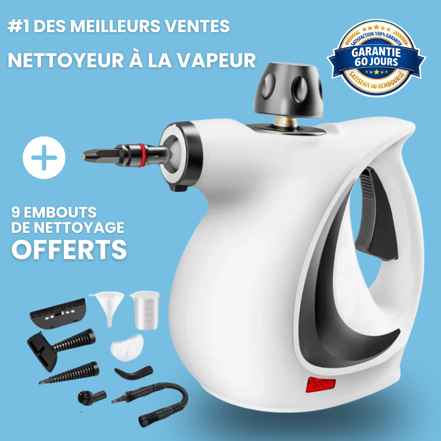 VAPORIX™ Nettoyeur Vapeur Haute Pression pour Toutes les Surfaces de la Maison